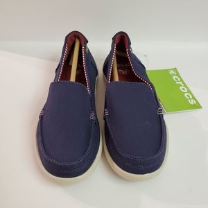 Crocs Walu Canvas Loafer Nautical Navy Stucco 5